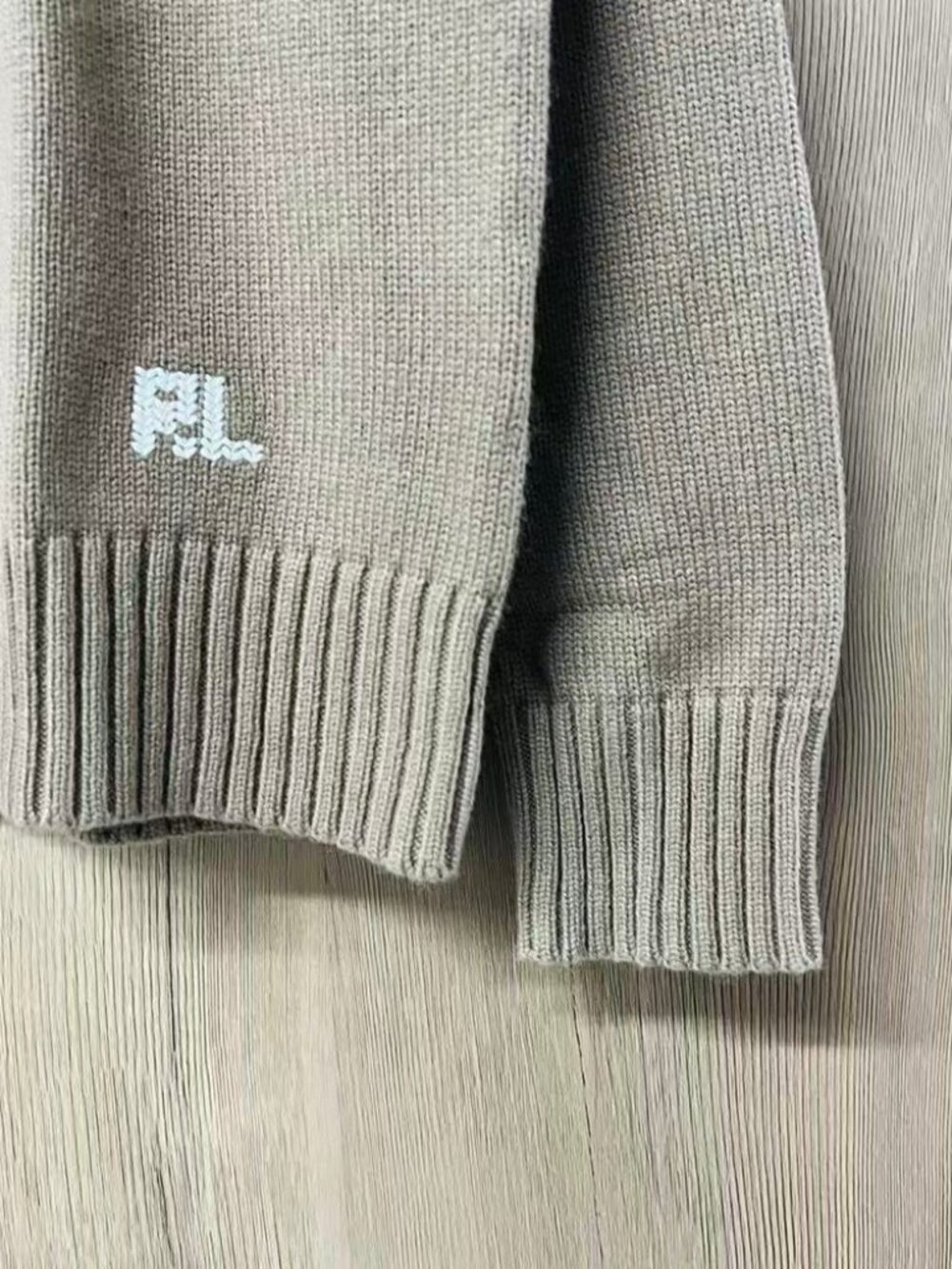 Ralph Lauren Polo Bear Tan Sweater - Picture 5 of 7